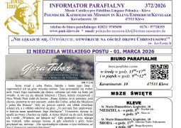 Informator parafialny 01.03.2026