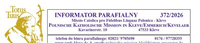 Informator parafialny 01.03.2026