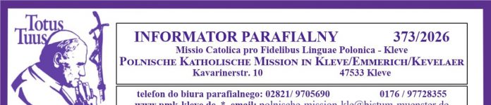 Informator parafialny 08.03.2026