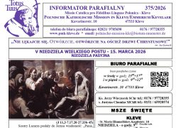 Informator parafialny 22.03.2026