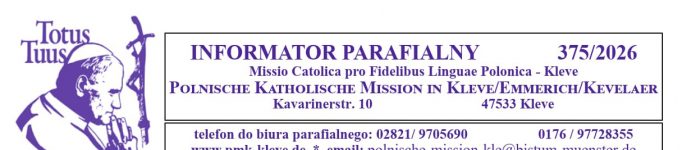 Informator parafialny 22.03.2026