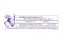 Informator parafialny 22.03.2026